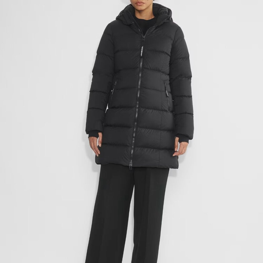 Aritzia The SuperSnug Puff™ Mid Goose Down Jacket in Black